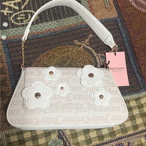 Juicy Couture Cream Floral Shoulder Bag